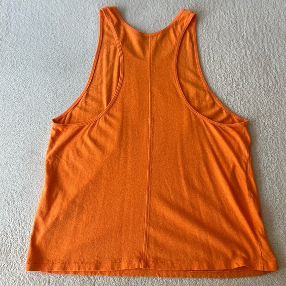 Wilfred Free Linen-Blend Racerback Tank Top S Bright Orange - Picture 8 of 9